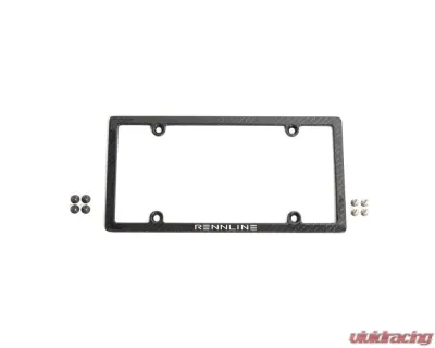 Carbon Fiber License Plate Frame Black - E1075     BLACK