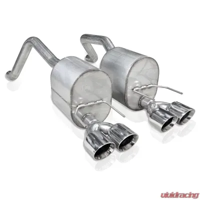 Stainless Works Axleback Dual Turbo Chambered Mufflers Factory Connect Chevrolet Corvette Z06 7L 8V 2006-2008 - C605CBQUAD