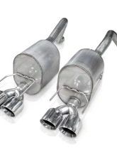 Stainless Works Axleback Dual Turbo Chambered Mufflers Factory Connect Chevrolet Corvette Z06 7L 8V 2006-2008                                     - C605CBQUAD - Image 2