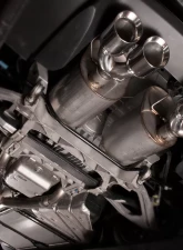 Stainless Works Axleback Dual Turbo Chambered Mufflers Factory Connect Chevrolet Corvette Z06 7L 8V 2006-2008                                     - C605CBQUAD - Image 3