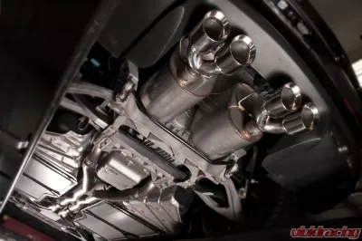 Stainless Works Axleback Dual Turbo Chambered Mufflers Factory Connect Chevrolet Corvette Z06 7L 8V 2006-2008 - C605CBQUAD