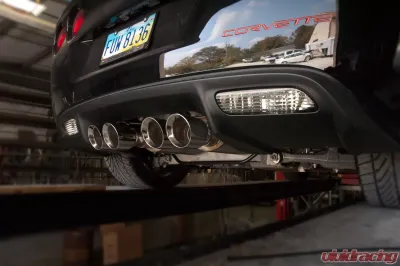 Stainless Works Axleback Dual Turbo Chambered Mufflers Factory Connect Chevrolet Corvette Z06 7L 8V 2006-2008 - C605CBQUAD