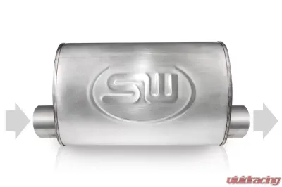 Stainless Works Turbo S-tube Muffler 2-1/4" Offset/Offset Same Side - TM5S22O22OSS