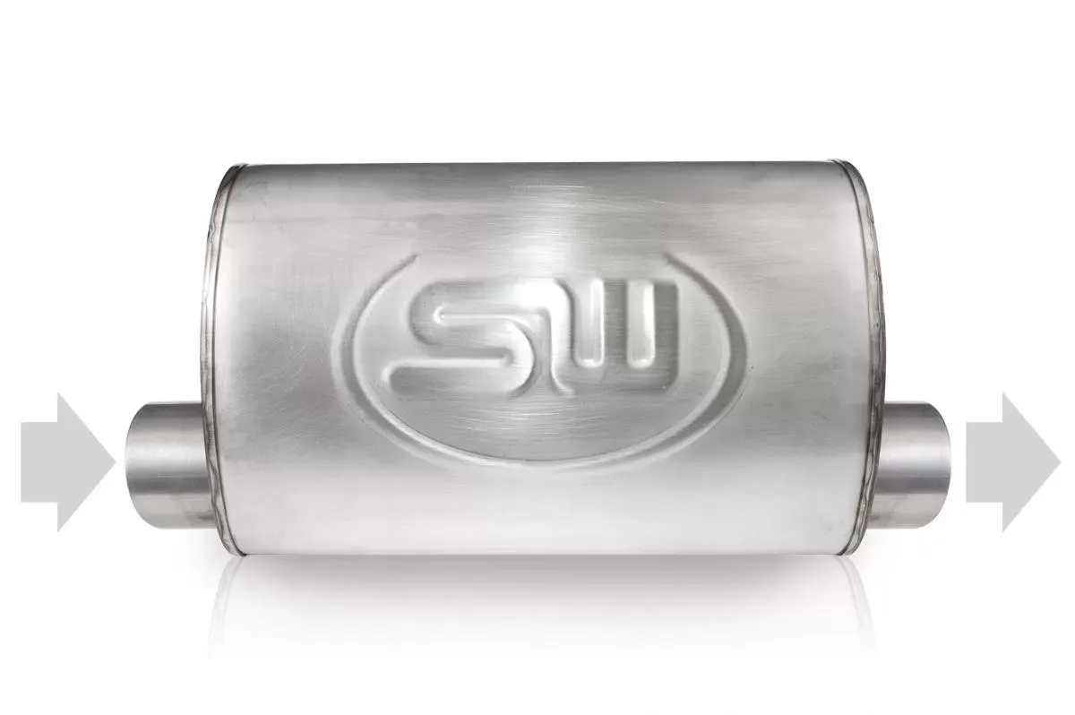 Stainless Works Turbo S-tube Muffler 2" Offset/Offset Same Side - TM5S2O2OSS