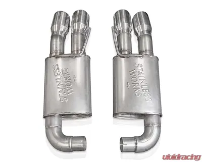 Stainless Works 3" Axleback Legend Factory Connect w/ Polished Stainless Tip Finish Ford Mustang GT 2018-2021 - M18ABL