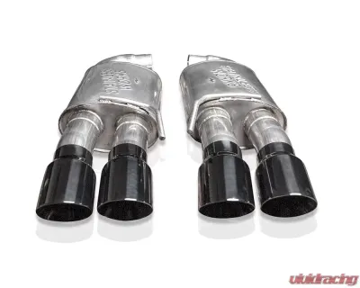 Stainless Works 3" Axleback Redline Factory Connect w/ Chrome Black Tip Finish Ford Mustang GT 2018-2021 - M18ABRB