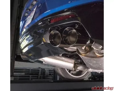 Stainless Works Chrome Black Legend Classic Sound Stock System Signature Axleback w/ Dual Mode Valves Chevrolet Camaro SS 2016-2024 - CA16RVMKFLBC