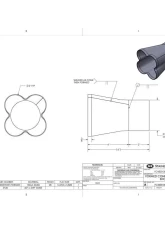 Stainless Works Four Way Turbo Weld-On Collector 2" x 3                                     - FC4200-300SHORT - Image 5