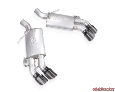 Stainless Works 3" Axle-Back With Valve Quad Black Tips Chevrolet Camaro 2016-2023 - CA16RVMKPBC