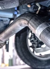 Stainless Works 3" Exhaust Size Factory Connect Classic Round Muffler Multiple Tips Exit Options Catback s Ford Maverick 2.0L 2022+                                     - FMAVCB - Image 9