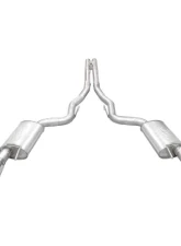 Stainless Works Catback Dual Tips Redline Sound H-Pipe Performance Connect Mustang GT 2024-2025                                     - M24CBHPCR - Image 2