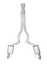 Stainless Works Catback Dual Tips Redline Sound X-Pipe Performance Connect Mustang GT 2024-2025                                     - M24CBXPCR - Image 2