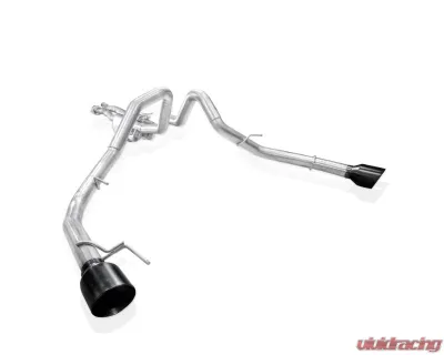 Stainless Works  3" High-Flow Catback System with 4" Matte Black Slash-Cut Conical Tips Ford F-150 Raptor R 2023-2025 - FTR25CB