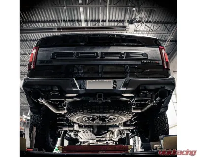 Stainless Works  3" High-Flow Catback System with 4" Matte Black Slash-Cut Conical Tips Ford F-150 Raptor R 2023-2025 - FTR25CB