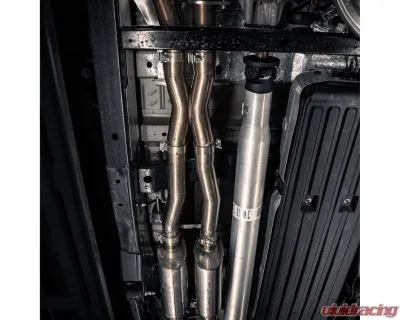 Stainless Works  3" High-Flow Catback System with 4" Matte Black Slash-Cut Conical Tips Ford F-150 Raptor R 2023-2025 - FTR25CB