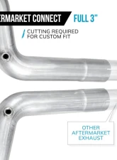 Stainless Works 3" Aftermarket Connect Lead Pipe Kit Ford Mustang GT 2015-2025                                     - M15LDSLG - Image 4