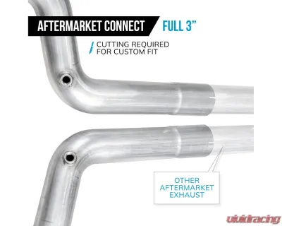 Stainless Works 3" Aftermarket Connect Lead Pipe Kit Ford Mustang GT 2015-2025 - M15LDSLG