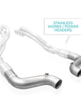 Stainless Works 3" Aftermarket Connect Lead Pipe Kit Ford Mustang GT 2015-2025                                     - M15LDSLG - Image 5