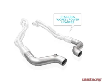 Stainless Works 3" Aftermarket Connect Lead Pipe Kit Ford Mustang GT 2015-2025 - M15LDSLG