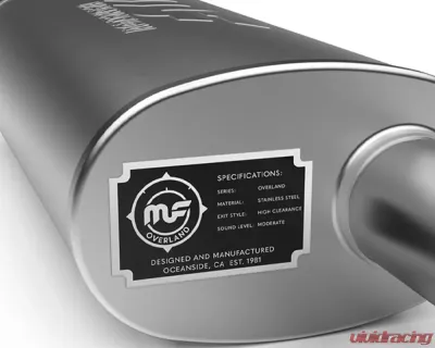 MagnaFlow 2018-2025 Jeep Wrangler Overland Series Axle-Back Performance Exhaust System - 19620