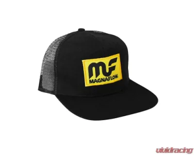 MagnaFlow Mesh Back Trucker Hat Black with Patch Logo - 02037-BLACK