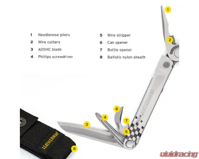 MagnaFlow x Leatherman Bond Multi-Tool, 14 Tools, 420HC Stainless Steel, Compact Design - 2694