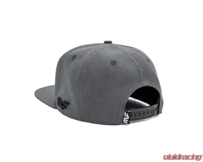 MagnaFlow Flow Stamp Snapback Hat - Dark Heather, 6-Panel Design, 100% Cotton, Adjustable Fit - 27031