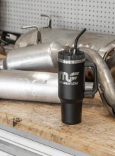 MagnaFlow 40oz Roadie Tumbler, Black Stainless Steel, Wide-Grip Handle, Soft-Touch Straw                                     - 2747 - Image 3