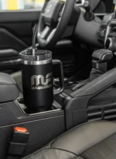 MagnaFlow 40oz Roadie Tumbler, Black Stainless Steel, Wide-Grip Handle, Soft-Touch Straw                                     - 2747 - Image 4