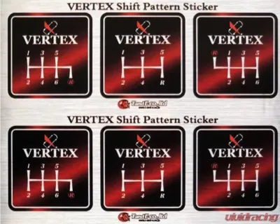 Vertex Limited Edition White-Pink Logo Shift Knob - SK-WHT-PNK