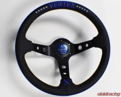 Vertex 330mm 10 Star Edition Blue Deep Dish Steering Wheel - STW-10STR-BLU