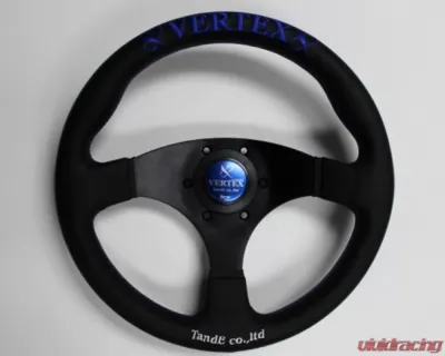 Vertex 325mm Blue Flat Steering Wheel - STW-FLT-BLU