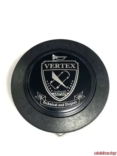 Vertex Shield Horn Button Black - STW-HB-BLK-SHLD