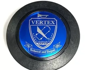 Vertex Shield Horn Button Blue