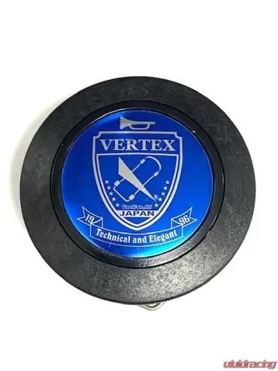 Vertex Shield Horn Button Blue - STW-HB-BLU-SHLD