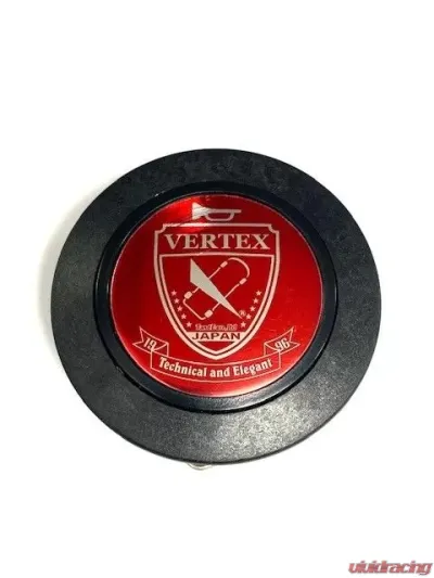 Vertex Shield Horn Button Red - STW-HB-RED-SHLD