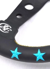 Vertex Blue / Mint 7 Star Steering Wheel 330mm Deep Dish                                     - STW-7STR-BM - Image 4