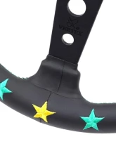 Vertex Blue / Mint 7 Star Steering Wheel 330mm Deep Dish                                     - STW-7STR-BM - Image 5