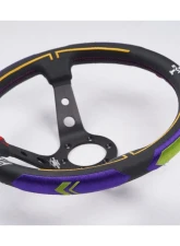 Vertex X Evangelion Racing Collaboration Steering Wheel 330mm Deep Dish                                     - STW-VERXEVA - Image 3