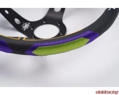 Vertex X Evangelion Racing Collaboration Steering Wheel 330mm Deep Dish - STW-VERXEVA