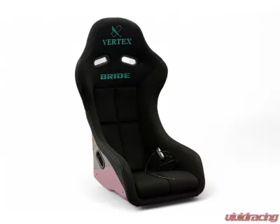 Vertex X Bride Black with Vertea Blue Logo FRP Silver Back Zeta IV Classic Seat - ST-VXB-ZT4C-BVB-FRP