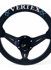 Vertex Vertea Blue 340x70mm Deep 6-Star Suede Steering Wheel                                     - STW-6STR-BLU-SDE - Image 5