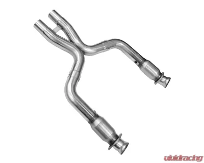 Kooks 3.0" x 3.0" Race Green Catted Stainless X-Pipe Ford Mustang Shelby GT 500 5.4L / 5.8L 4V 2007-2014 - 11323320