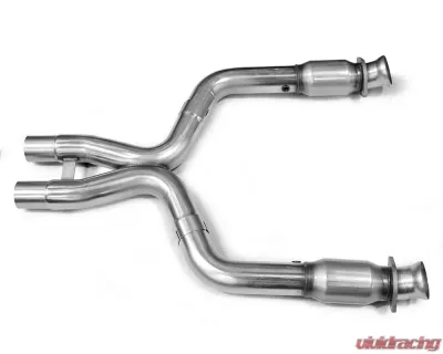 Kooks 3.0" x 3.0" Race Green Catted Stainless X-Pipe Ford Mustang Shelby GT 500 5.4L / 5.8L 4V 2007-2014 - 11323320