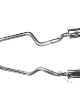 Kooks 2.75" x 3.0" OEM Cat-back Exhaust 4" Slash Cut Black Coated Quad Tips Ford Mustang GT500 5.8L 4V 2013-2014                                     - 11434210 - Image 2