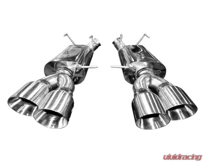 Kooks 2.75" x 3.0" OEM Cat-back Exhaust 4" Slash Cut Polished Quad Tips Ford Mustang GT500 5.8L 4V 2013-2014 - 11434200