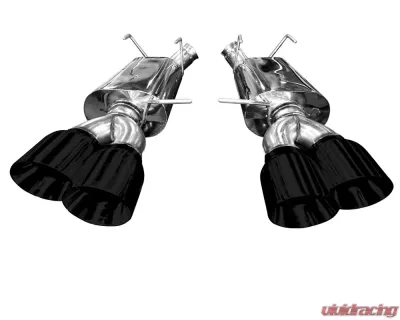 Kooks 2.75" x 3.0" OEM Cat-back Exhaust 4" Slash Cut Black Coated Quad Tips Ford Mustang GT500 5.8L 4V 2013-2014 - 11434210