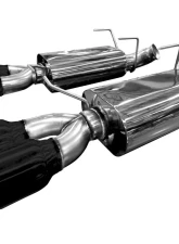 Kooks 2.75" x 3.0" OEM Axleback Exhaust w/Kooks Polished Oval Race Mufflers and 4" Slash Cut Black Coated QuadTips Ford Mustang GT500 5.8L 4V 2013-2014                                     - 11436210 - Image 2