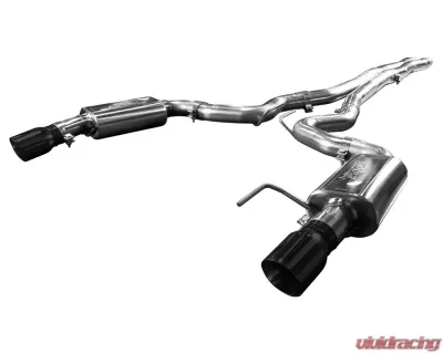 Kooks 3" Catback Exhaust w/ X-Pipe & 4" Slash Cut Black Tips Ford Mustang GT 5.0L 4V 2015-2022 - 11514111