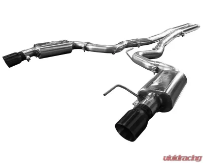 Kooks 3" Catback Exhaust w/ H-Pipe & 4" Slash Cut Black Tips Ford Mustang GT 5.0L 4V 2015-2022 - 11514411